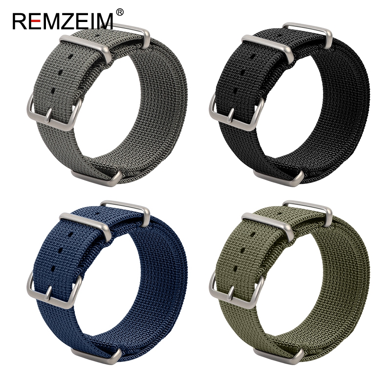 Nato Strap Nylon - Yeni Nervürlü Naylon saat kayışı 18mm