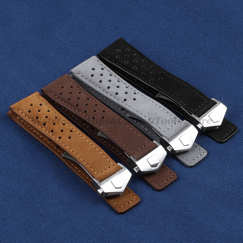 Suede Strap Watch - Hakiki Inek Deri saat kayışı Tag