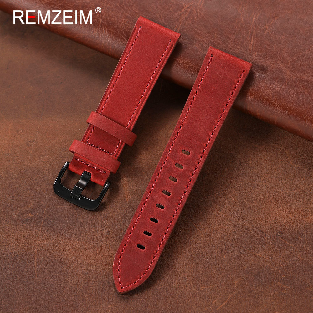 Suede Strap Watch - Klasik Erkek Crazy Horse Deri Saat