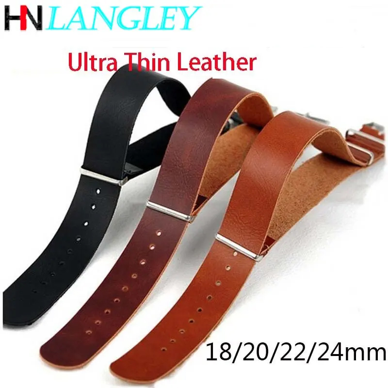 Nato Strap Nylon - Ultra ince deri saat kayışı kayış