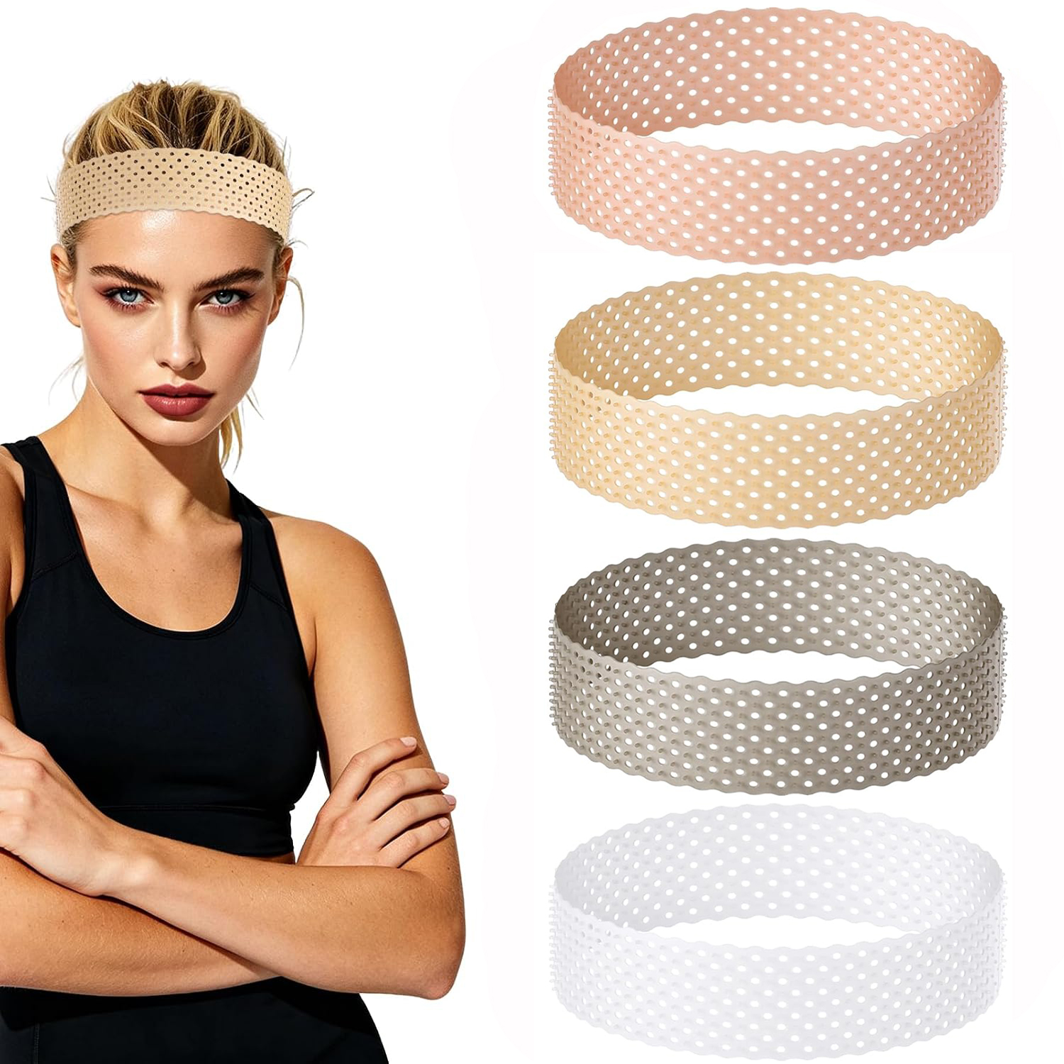 Silicone Band Women - Yeni nefes alan peruk tutucu bant,