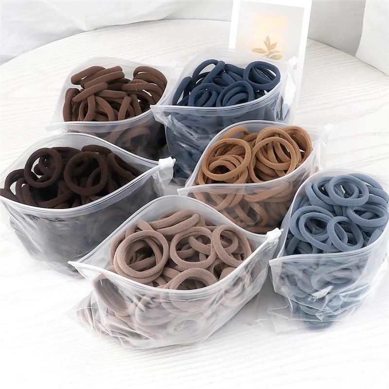 Silicone Band Women - 50 adet/takım kadın kızlar temel saç