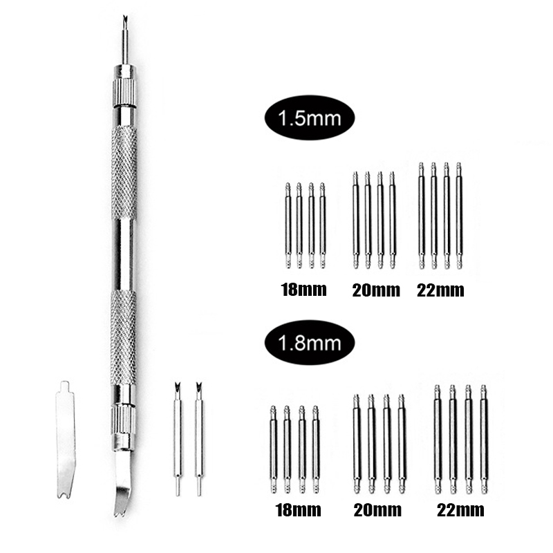 Spring Bar Tool Set - Çift uçlu saat tamir çatalı saat