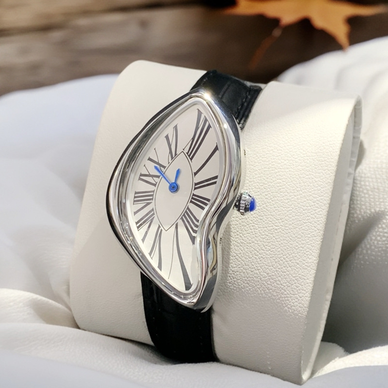 Leather Watch Band Men - Ortaçağ uzaylı saatler eriyik ve büküm