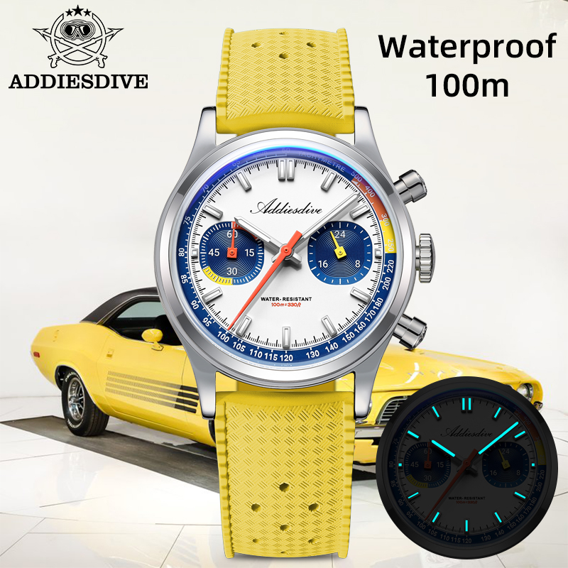 Rubber Strap Diver - ADDIESDIVE Moda erkek Kuvars Kol Saatleri