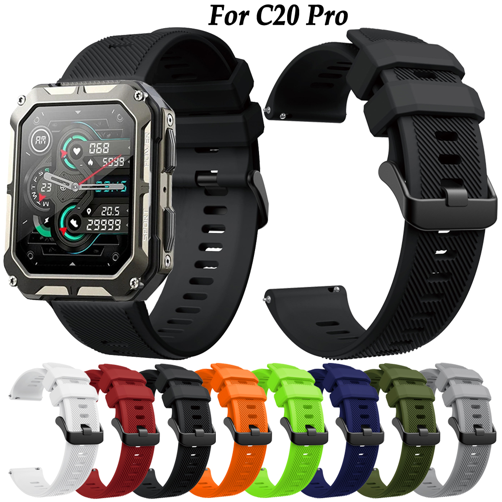 Silicone Watch Band 22Mm - C20 pro Smartwatch 22mm Kayış Silikon
