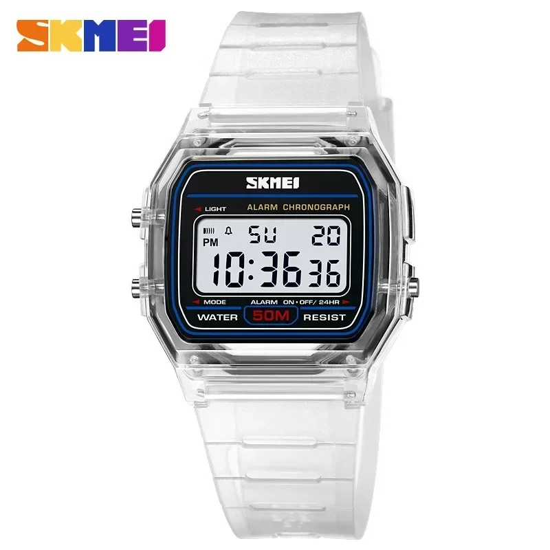 Rubber Strap Diver - SKMEI 2056, Şeffaf TPU Kayış Bayanlar