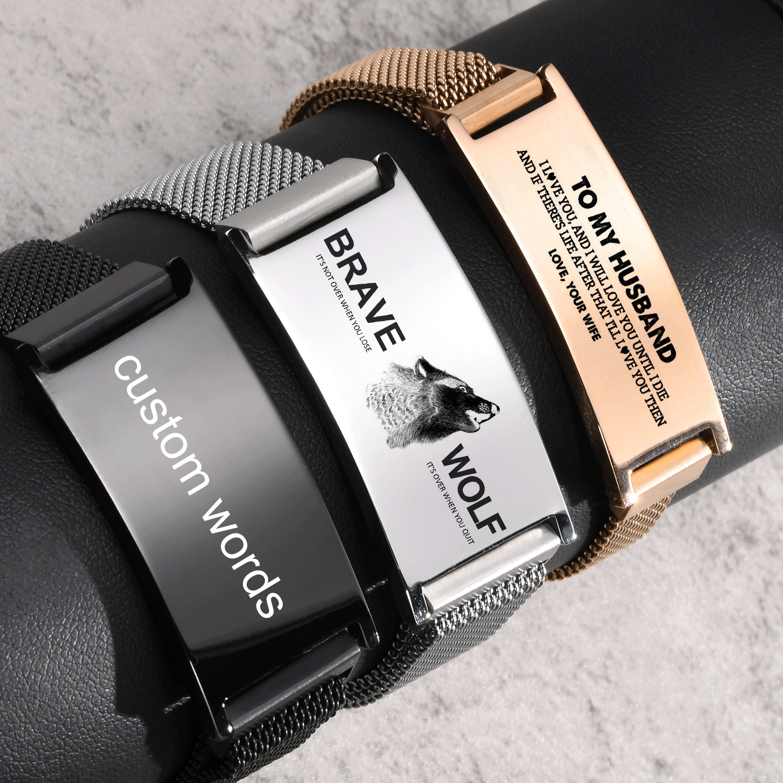 Mesh Strap Metal - Erkekler Erkekler için Tıknaz Manyetik Örgü