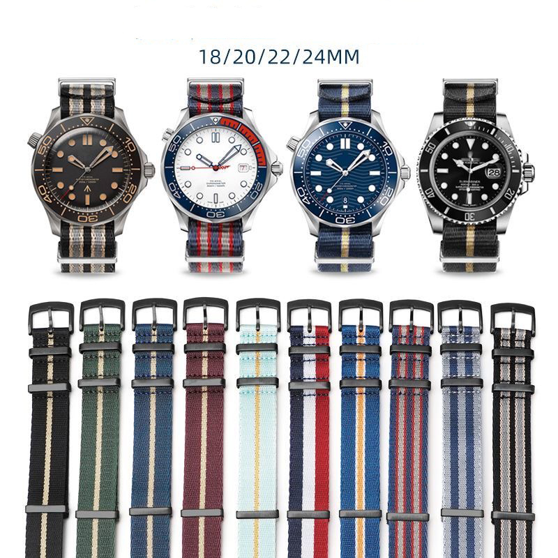 Nato Strap Nylon - Üstün Naylon Kordonlu Saat OMEGA Seamaster