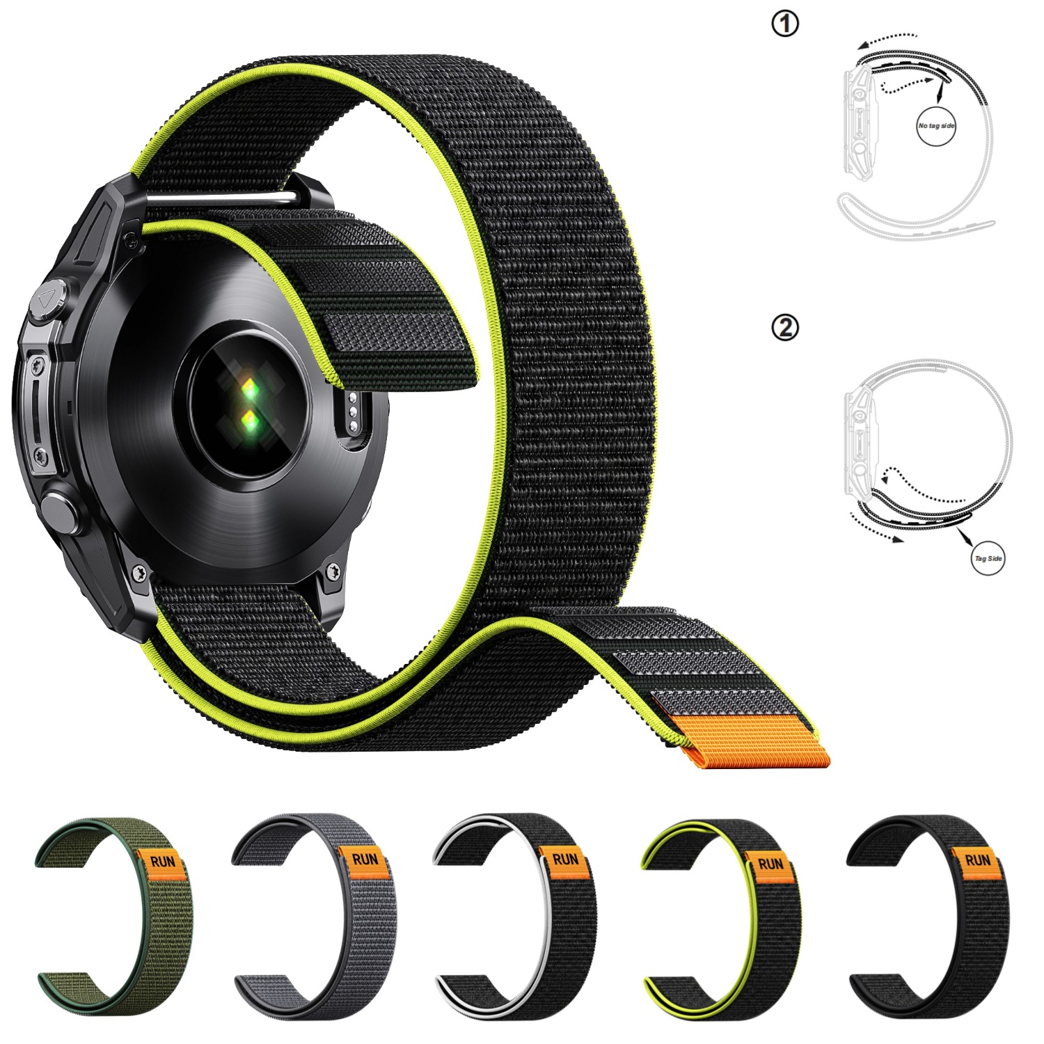 Sport Loop Velcro - Ultra Hafif Metal İçermeyen Cırtlı Saat