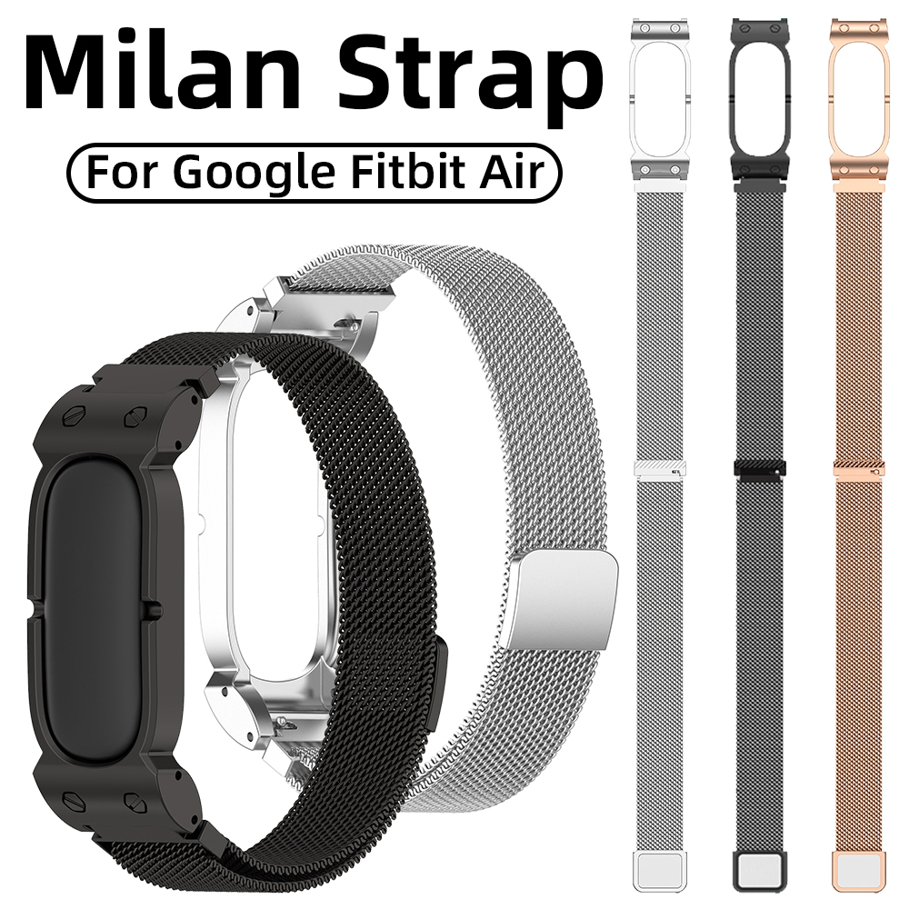 Mesh Strap Metal - Milanese saat kayışı Fitbit Air için