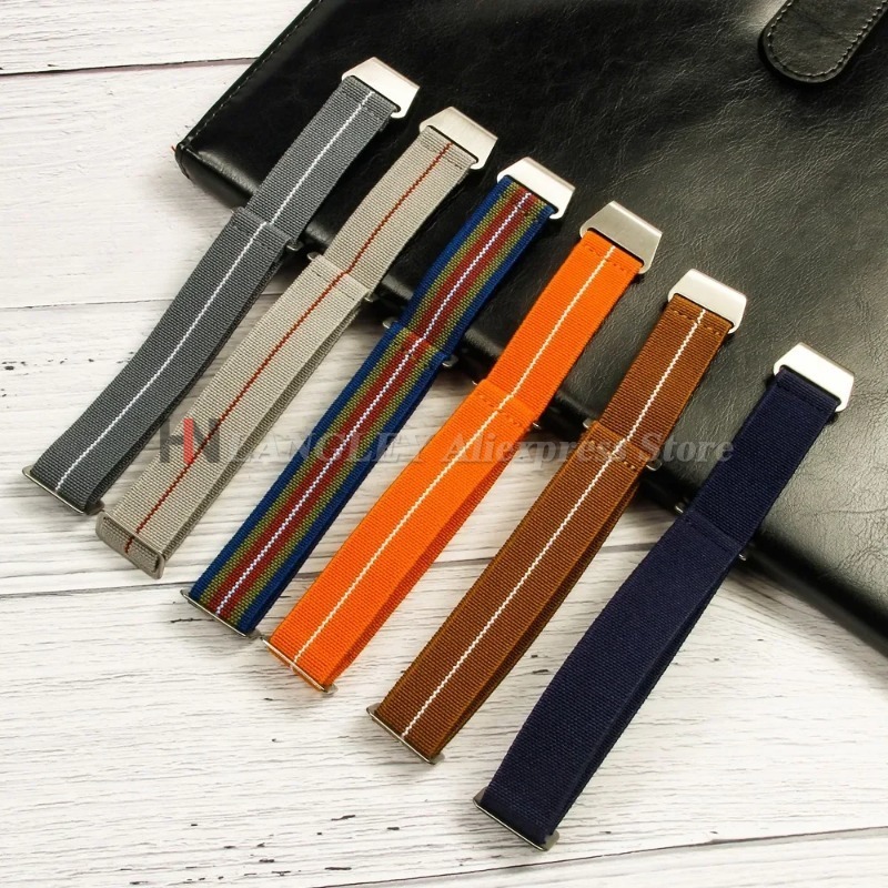 Parachute Strap Elastic - Elastik Naylon saat kayışı Seiko için