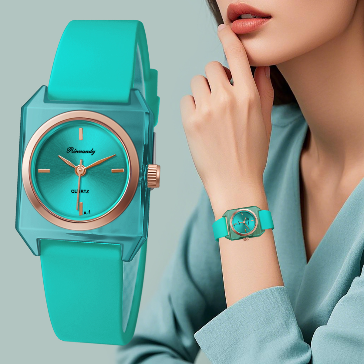 Silicone Band Women - Basit kadın saati silikon kayışlı saatler