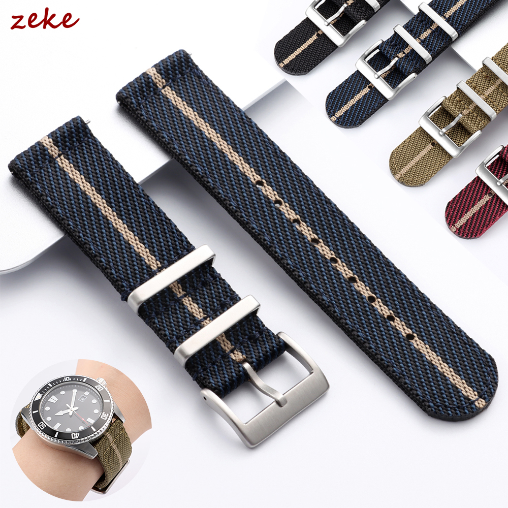 Canvas Strap Watch - 20mm 22mm Naylon saat kayışı Omega