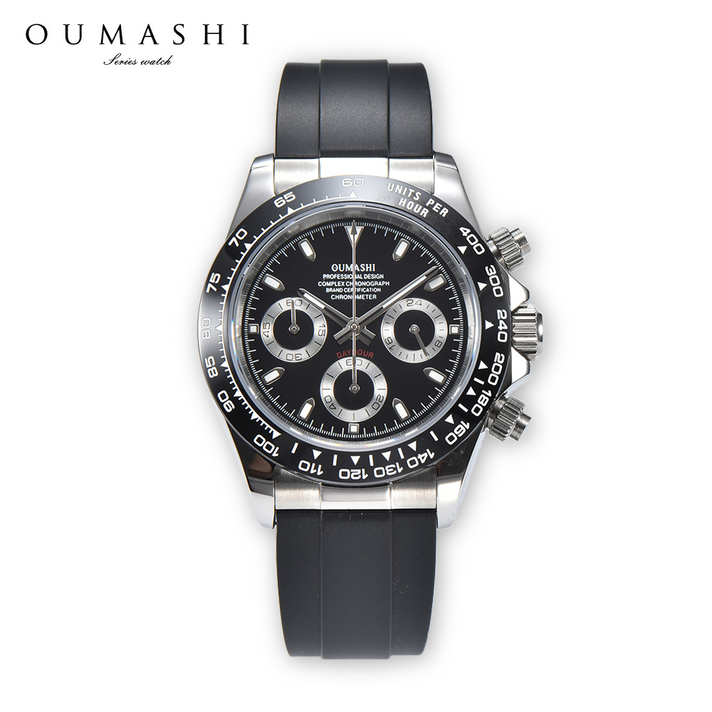 Rubber Strap Diver - erkek saati paslanmaz çelik gündelik kronograf