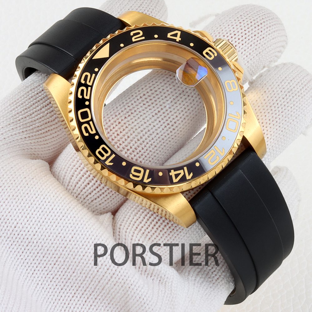 Rubber Strap Diver - 40mm Dalgıç Saati Kasası, SUB GMT