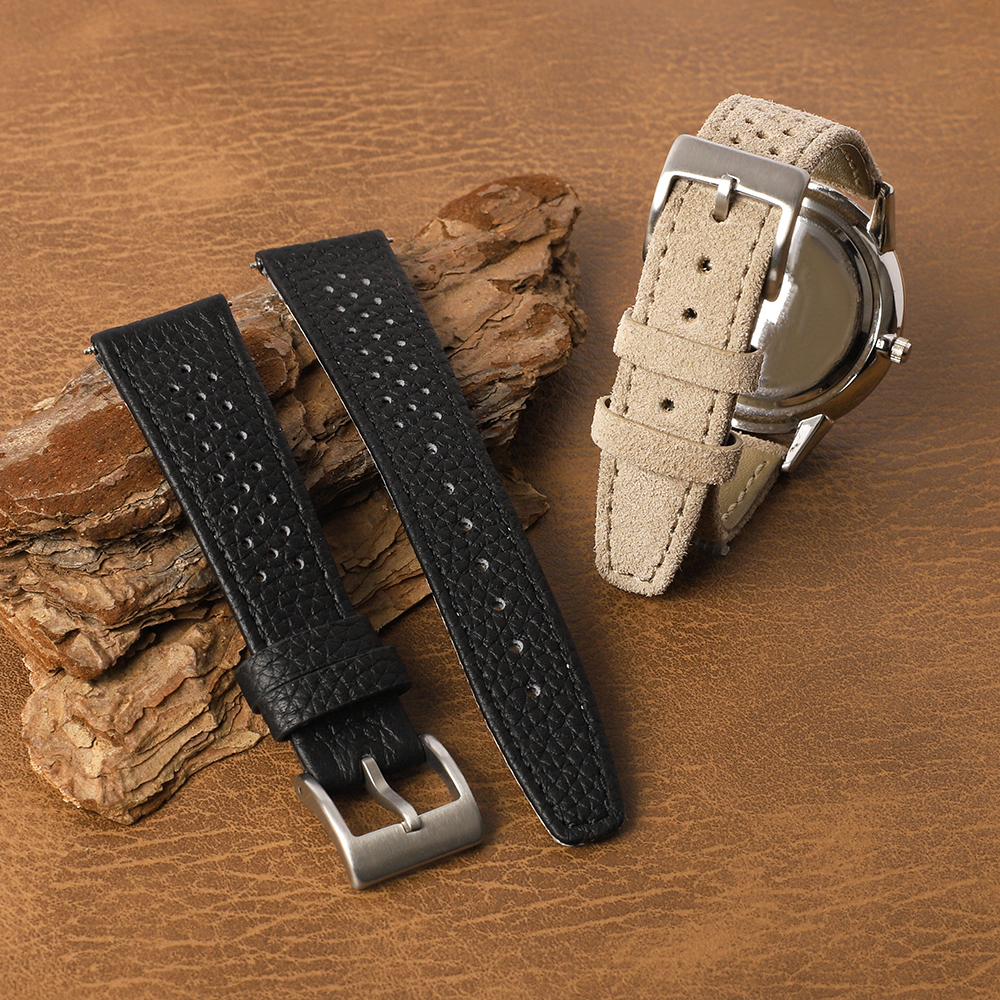 Suede Strap Watch - 18mm 19mm 20mm 21mm Ralli Yarışı