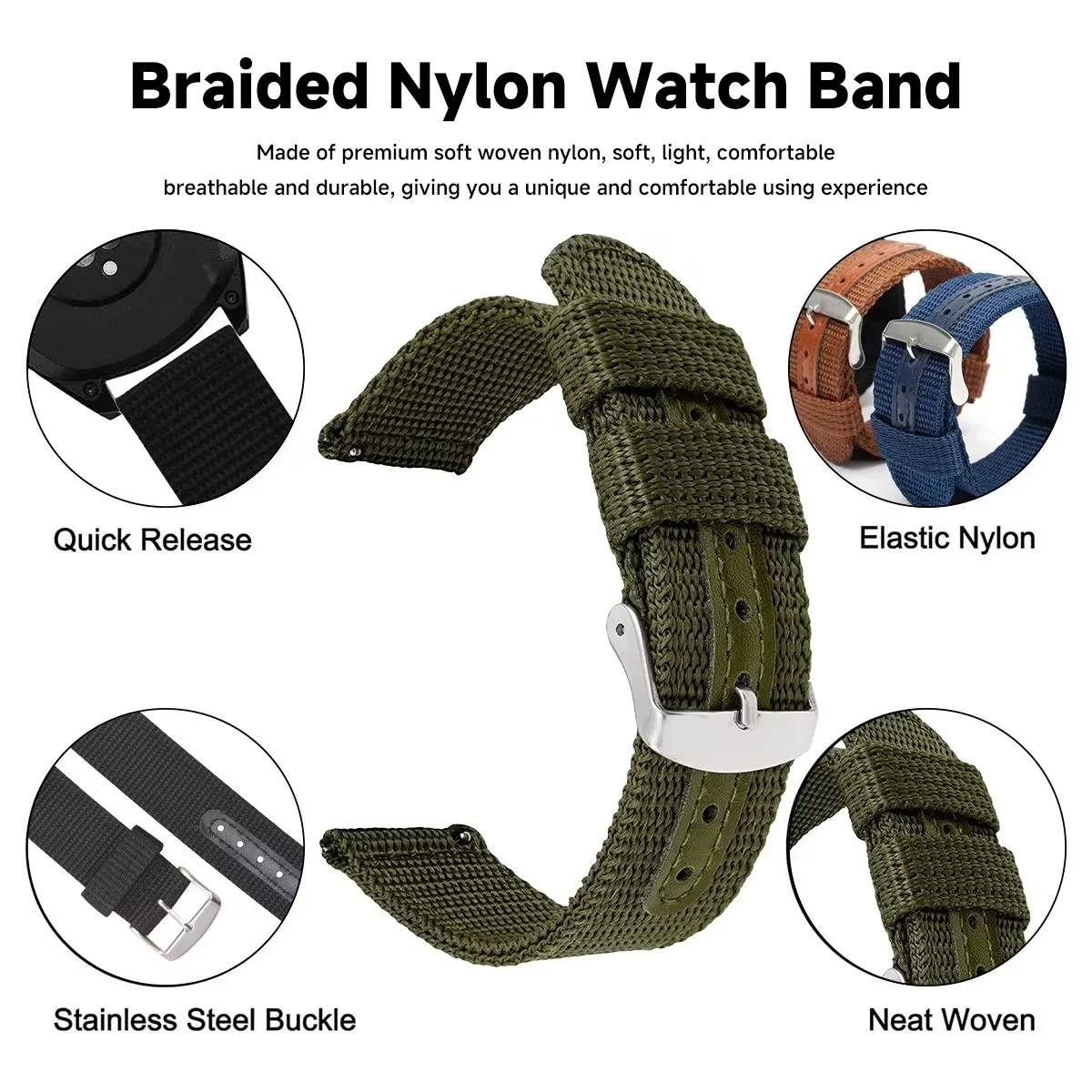 Yüksek Kaliteli Naylon Kanvas  - Canvas Strap Watch incelemesi ve fiyatı