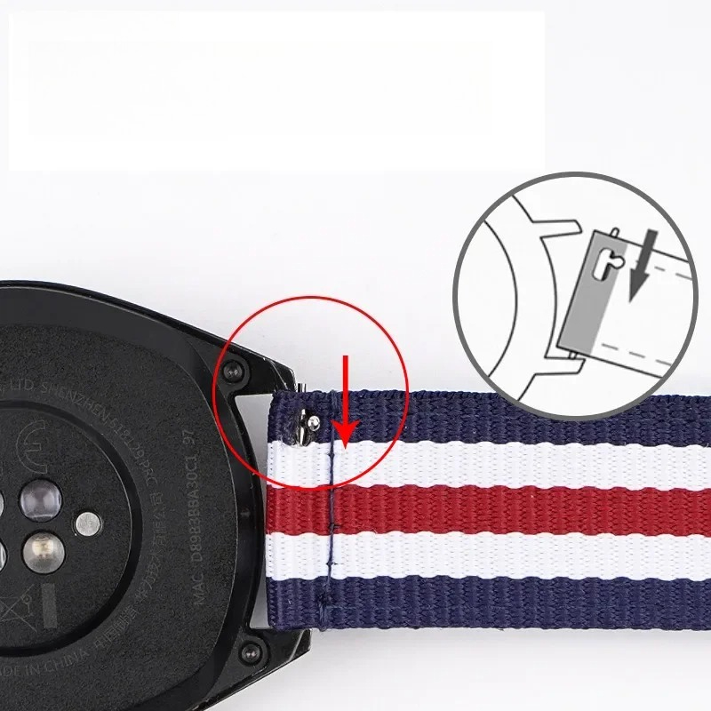 Naylon saat kayışı 20mm 22mm h - Canvas Strap Watch incelemesi ve fiyatı
