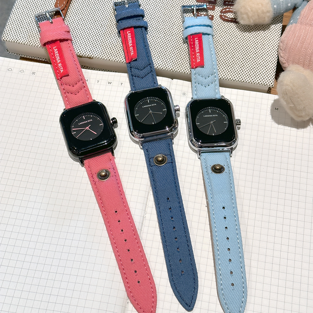 Denim Kanvas Kayışlı Yeni Şık  - Canvas Strap Watch incelemesi ve fiyatı