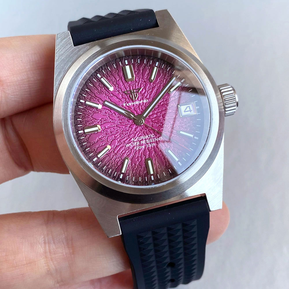 Yeni 38mm Mekanik Saat Erkekle - Rubber Strap Diver incelemesi ve fiyatı