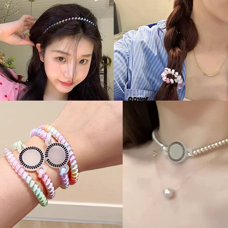 Elastik Moda Telefon Hattı saç - Silicone Band Women incelemesi ve fiyatı