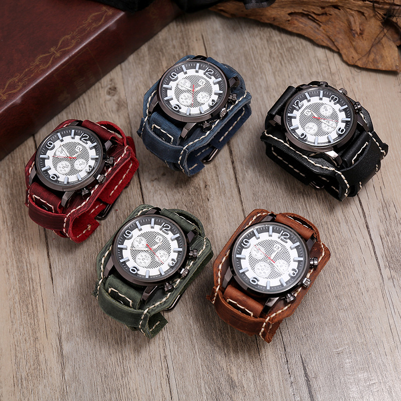 Yeni Retro Erkek Saatler Hakik - Leather Watch Band Men incelemesi ve fiyatı