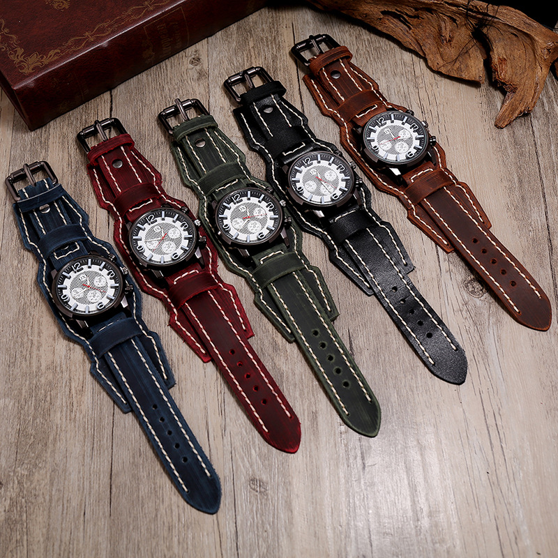 Yeni Retro Erkek Saatler Hakik - Leather Watch Band Men incelemesi ve fiyatı