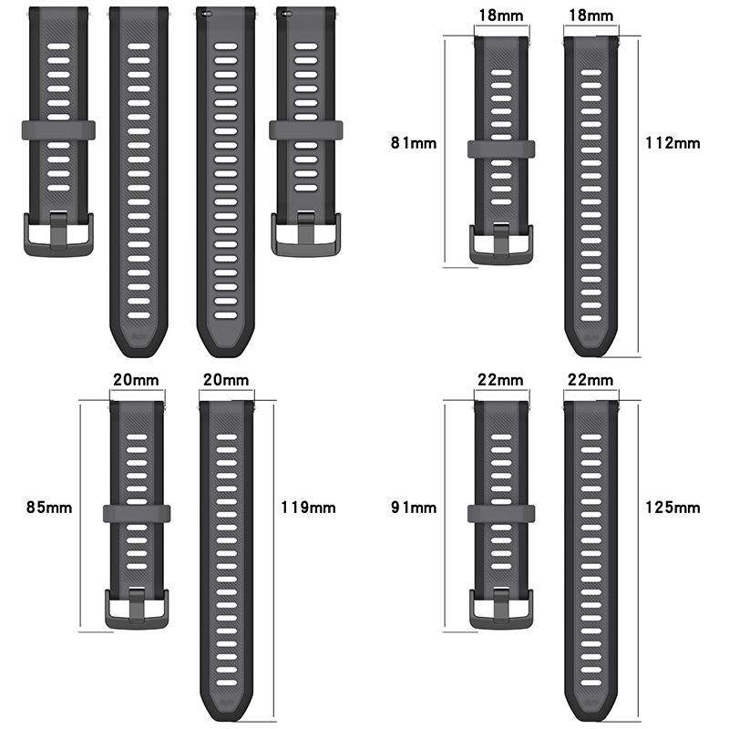 Garmin Forerunner 570 265 255  - Silicone Watch Band 22Mm incelemesi ve fiyatı