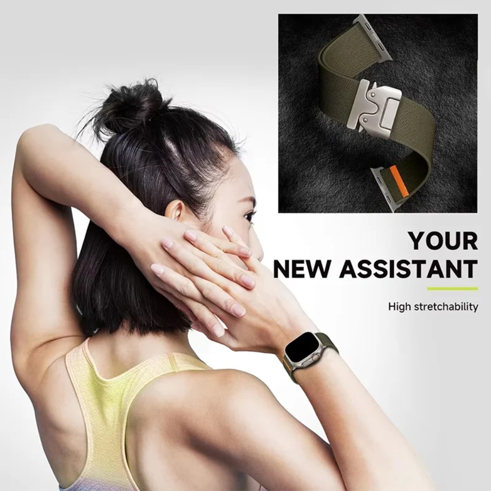 Apple Watch Serisi 11 10 9 8 7 - Parachute Strap Elastic incelemesi ve fiyatı