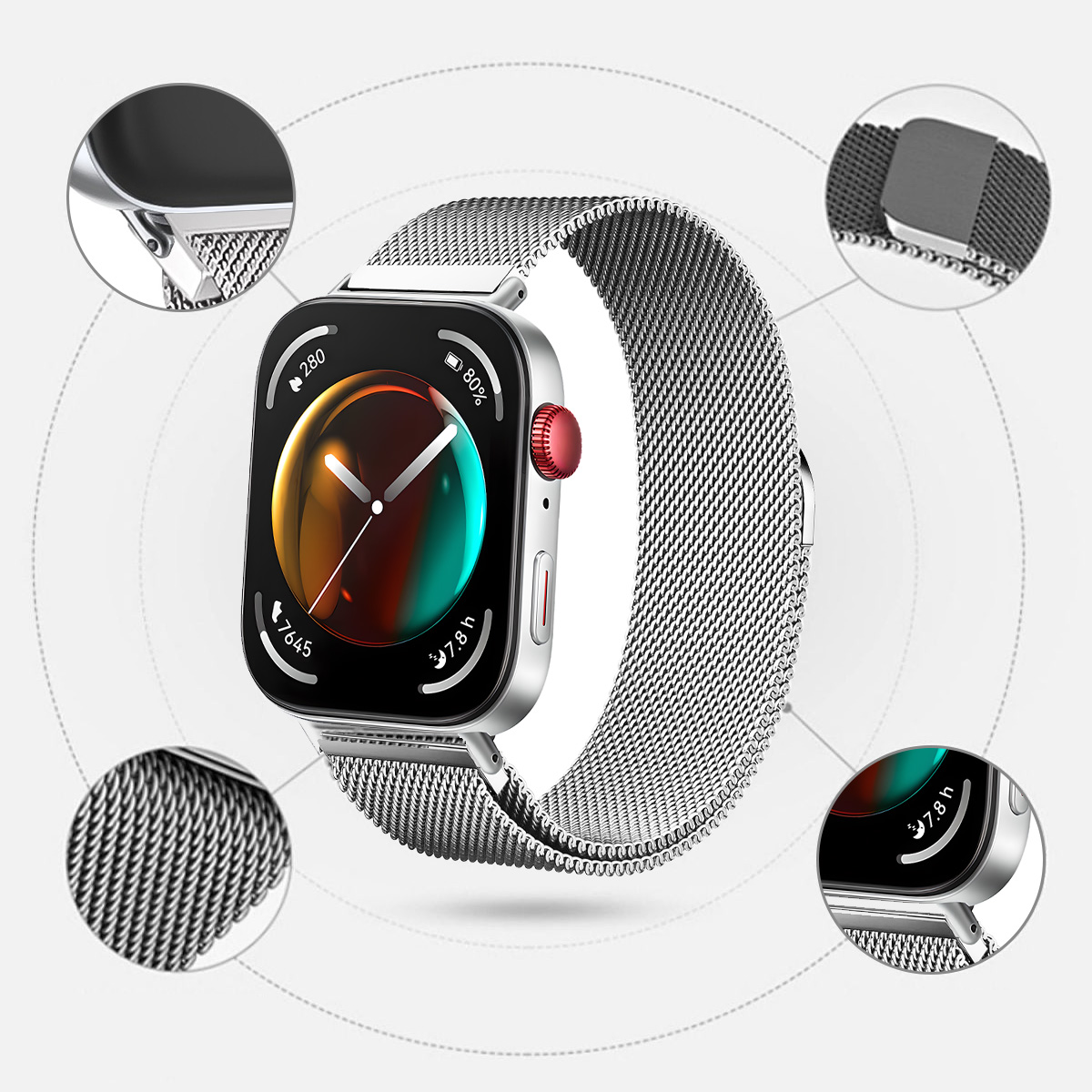 Huawei Watch Fit5 5Pro için Mi - Milanese Loop Magnetic incelemesi ve fiyatı