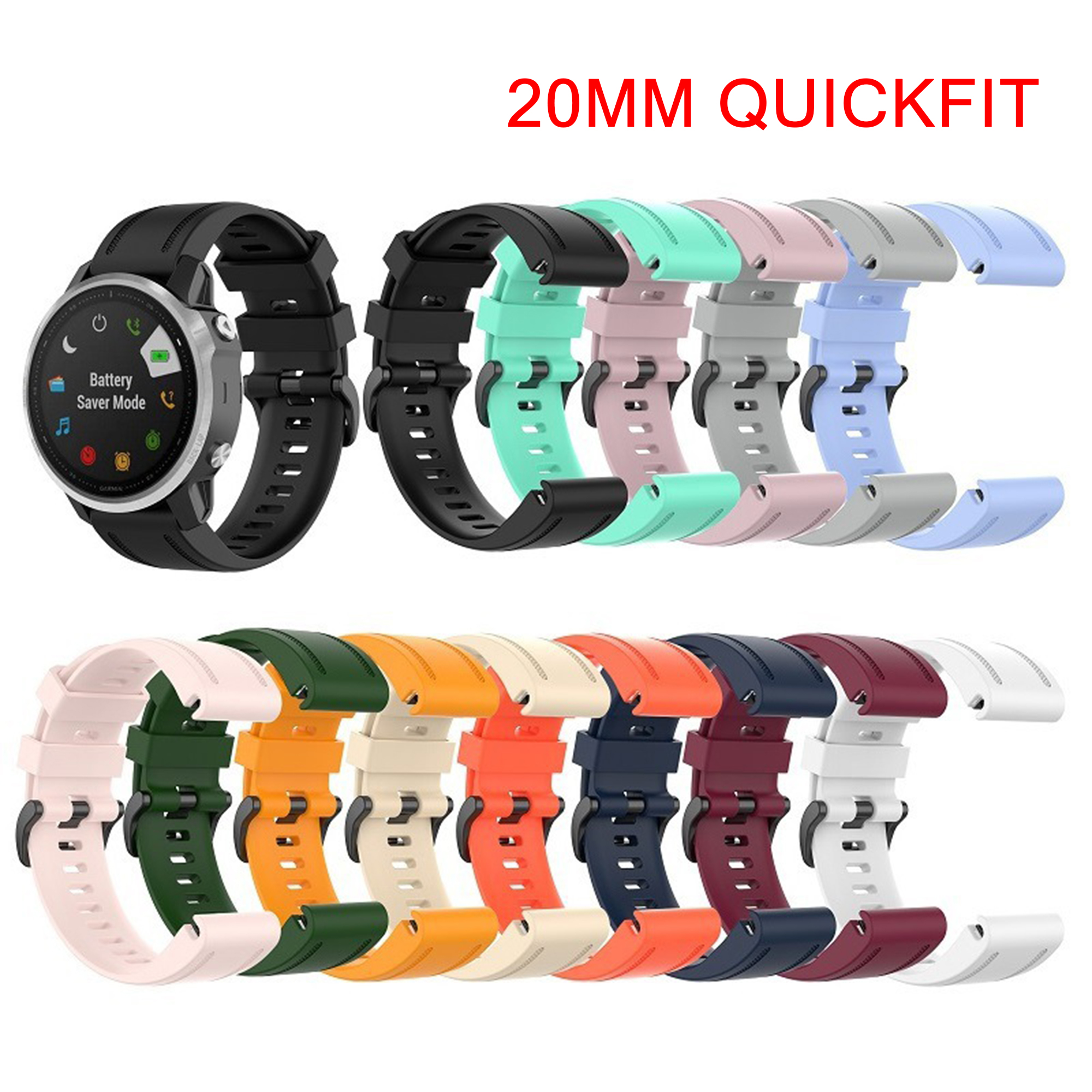 QuickFit 26mm 20mm 22mm Garmin - Silicone Watch Band 22Mm incelemesi ve fiyatı