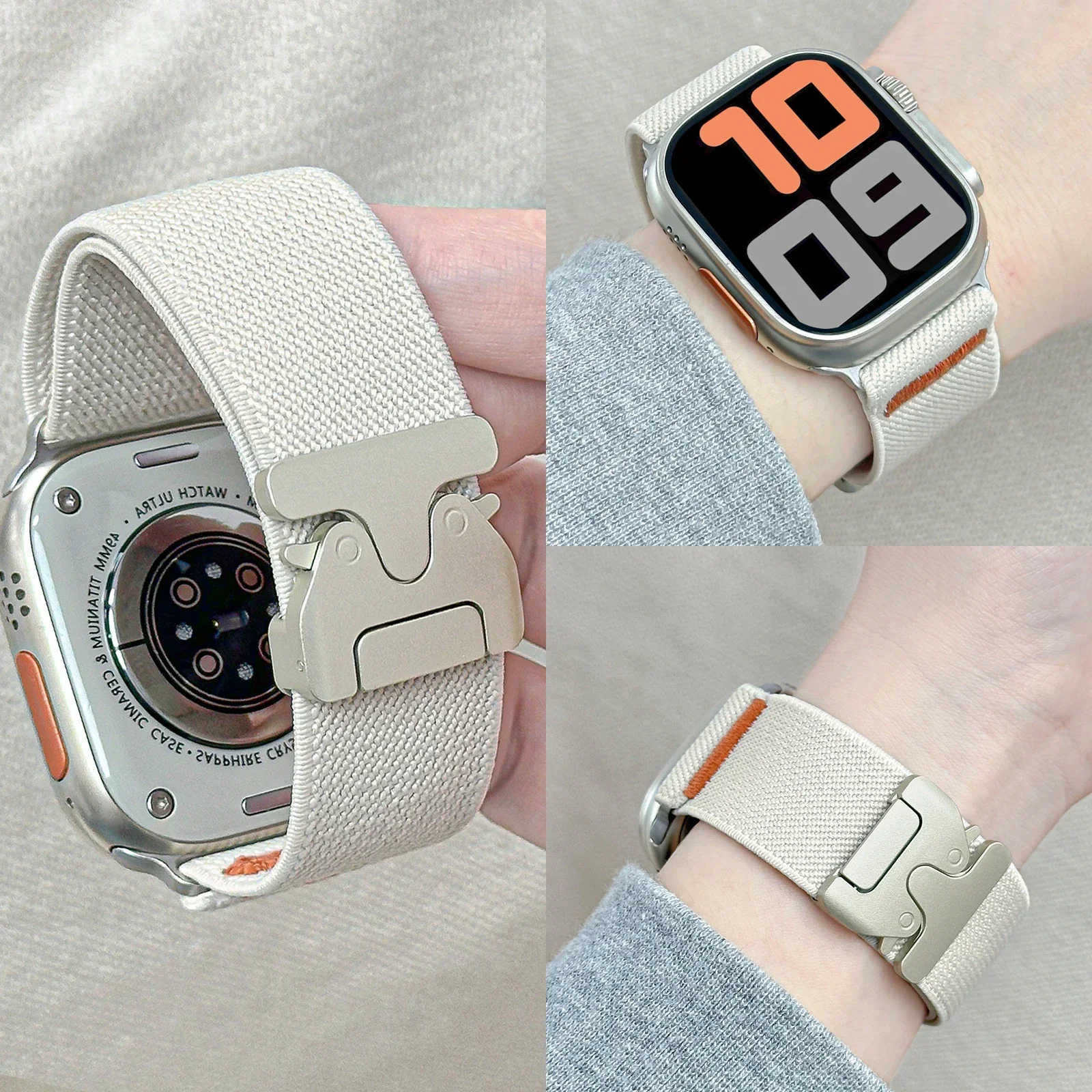 Apple Watch band için Naylon K - Parachute Strap Elastic incelemesi ve fiyatı