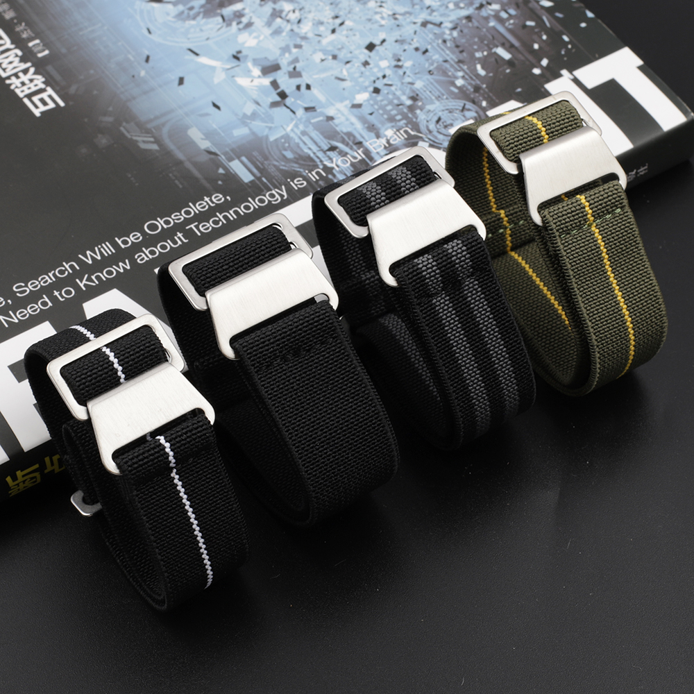 Naylon saat kayışı 18mm 20mm 2 - Parachute Strap Elastic incelemesi ve fiyatı