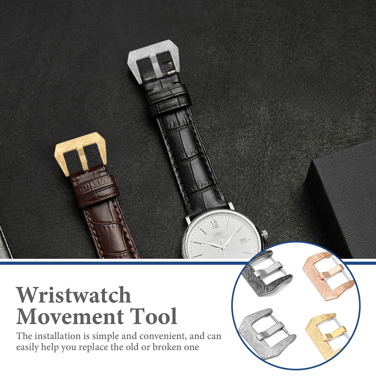 18mm 20mm 22mm Vintage Metal K - Leather Watch Band Men incelemesi ve fiyatı