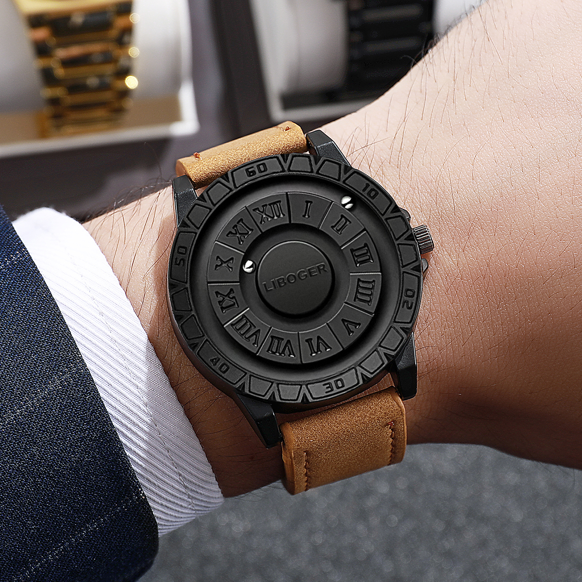 Lüks Manyetik Süspansiyon Erke - Leather Watch Band Men incelemesi ve fiyatı