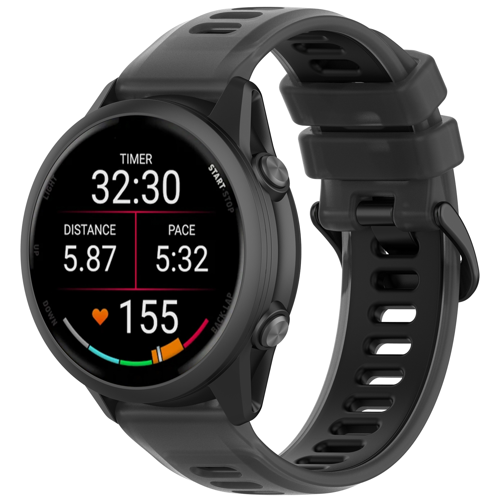 22mm 20mm Şeffaf İki Tonlu Sil - Silicone Watch Band 22Mm incelemesi ve fiyatı