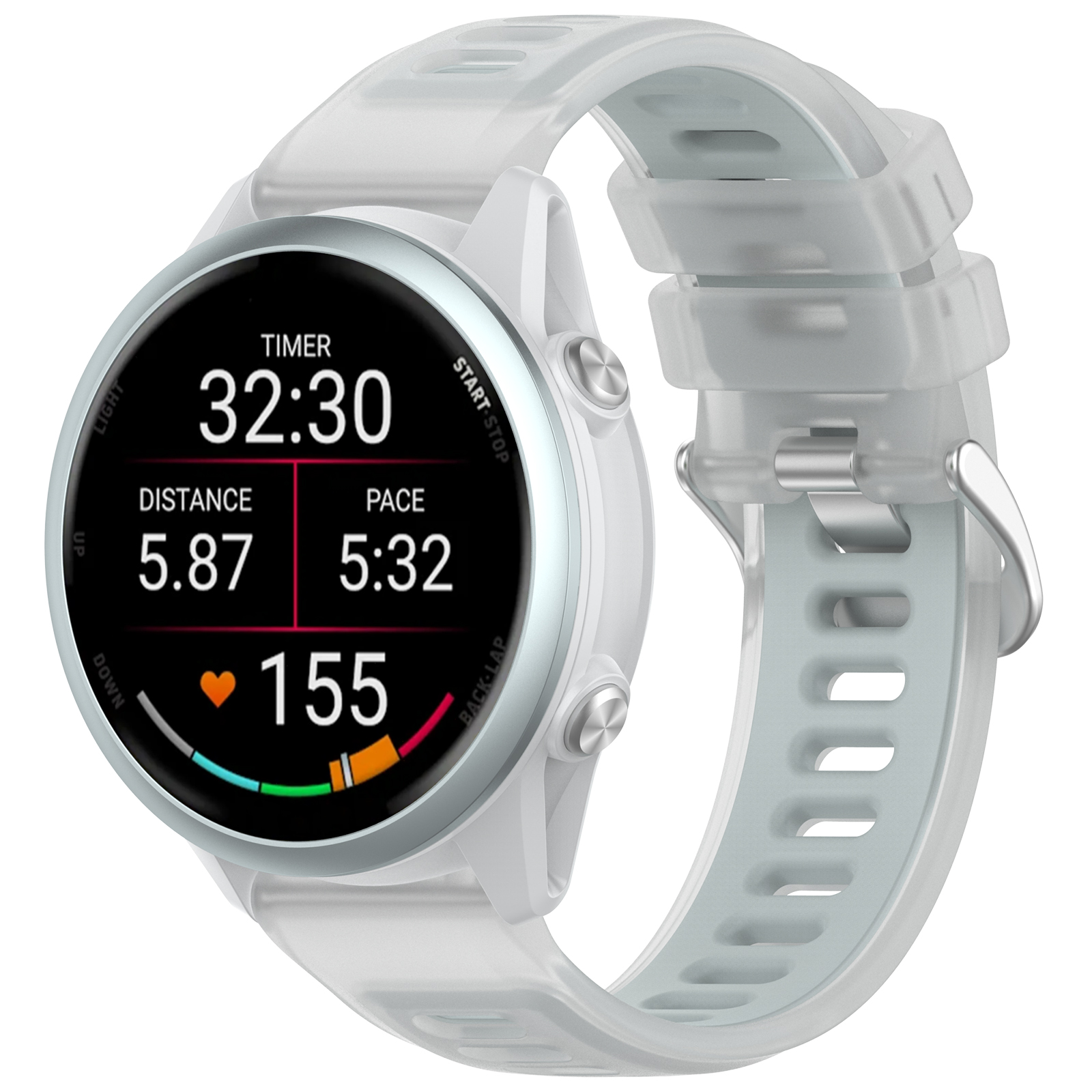 22mm 20mm Şeffaf İki Tonlu Sil - Silicone Watch Band 22Mm incelemesi ve fiyatı