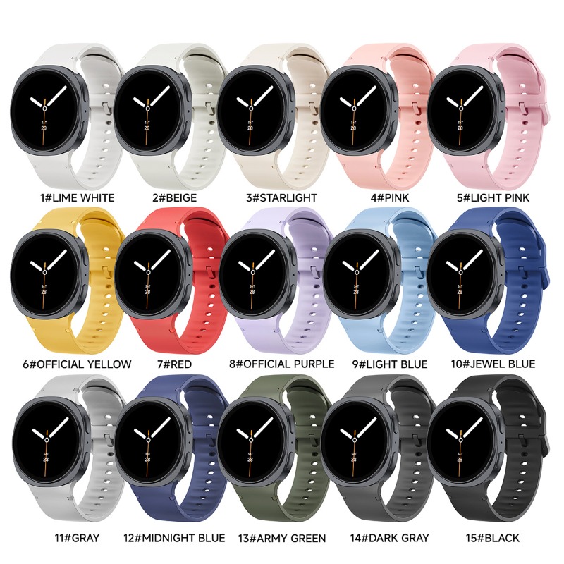 20/22mm Silikon Bant Samsung G - Silicone Watch Band 22Mm incelemesi ve fiyatı