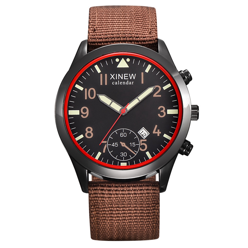 2020 XINEW saatler erkekler mo - Canvas Strap Watch incelemesi ve fiyatı
