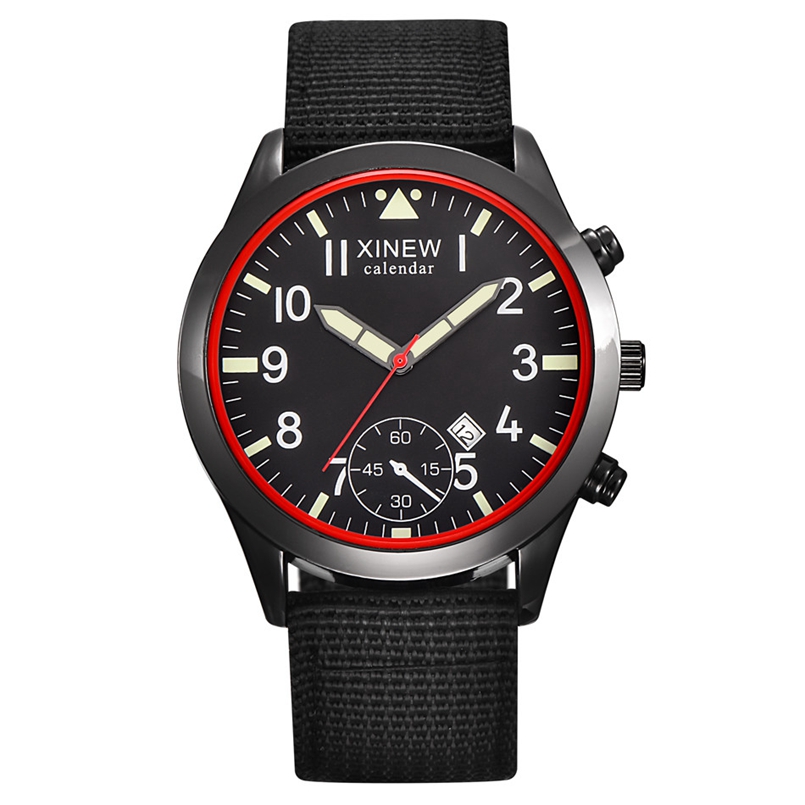 2020 XINEW saatler erkekler mo - Canvas Strap Watch incelemesi ve fiyatı