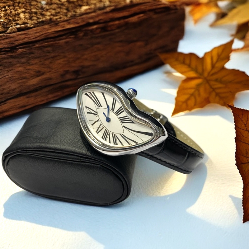 Ortaçağ uzaylı saatler eriyik  - Leather Watch Band Men incelemesi ve fiyatı