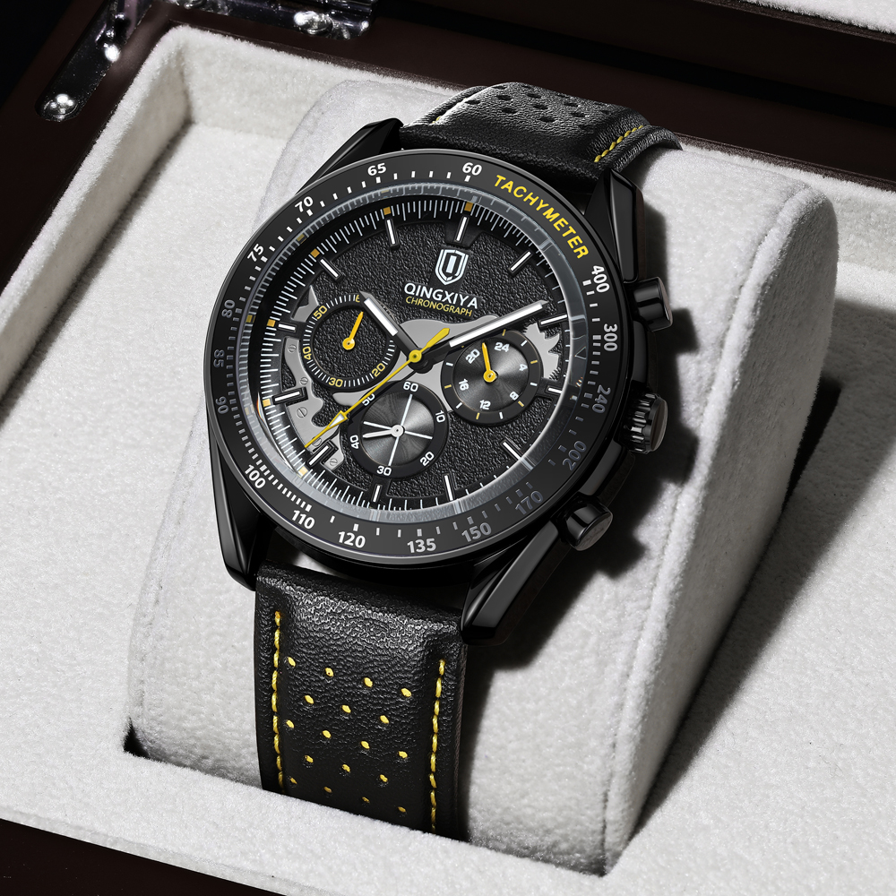 QINGXIYA Lüks erkek Saatler De - Leather Watch Band Men incelemesi ve fiyatı