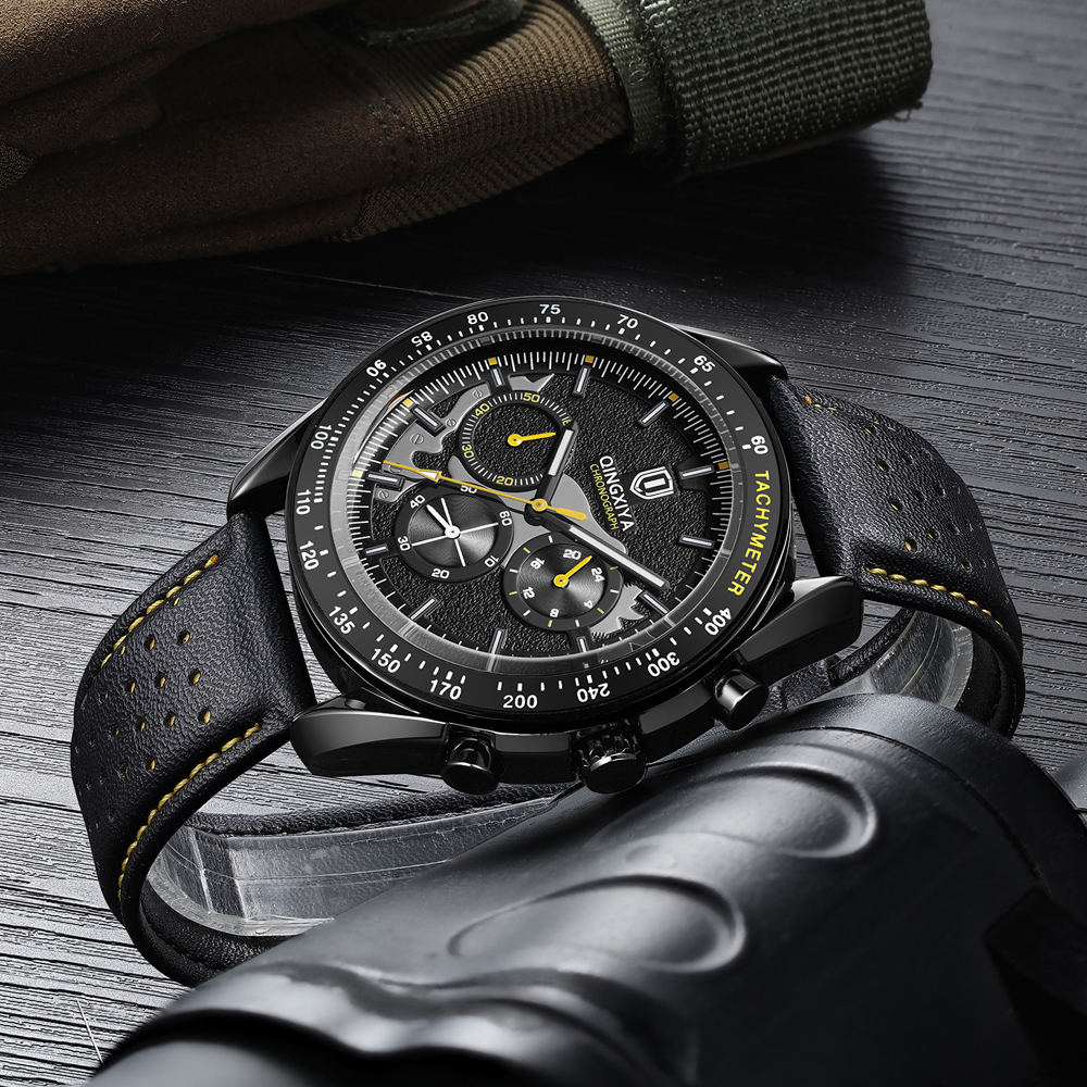 QINGXIYA Lüks erkek Saatler De - Leather Watch Band Men incelemesi ve fiyatı