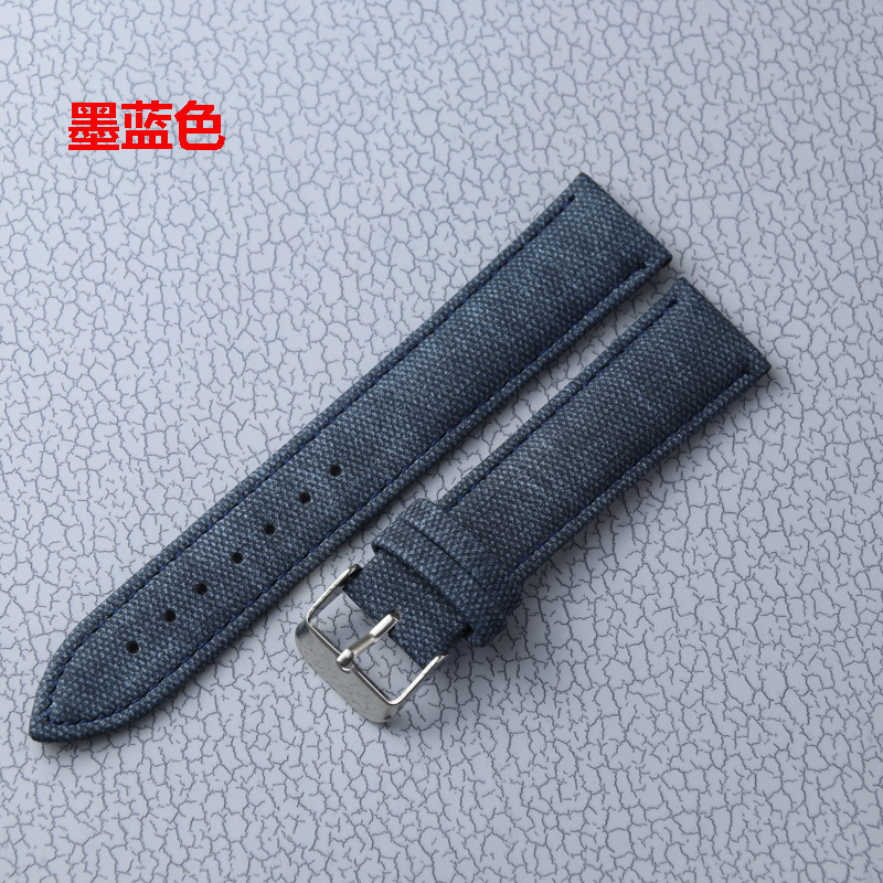 Denim deri kayış 10mm 12mm 14m - Canvas Strap Watch incelemesi ve fiyatı