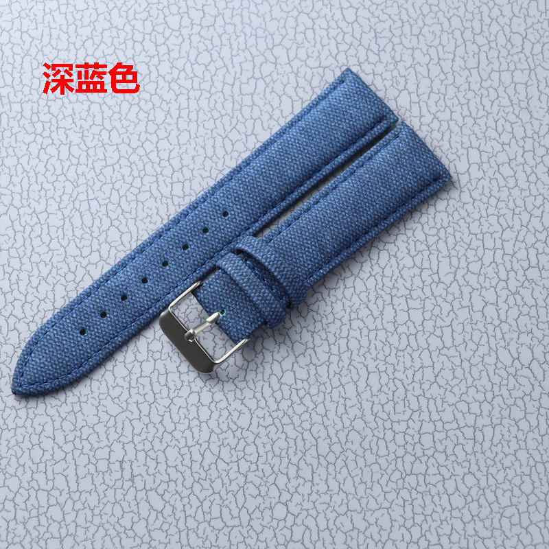 Denim deri kayış 10mm 12mm 14m - Canvas Strap Watch incelemesi ve fiyatı