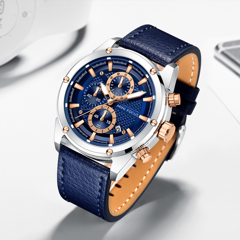 MINI FOCUS İş kuvars saatler A - Leather Watch Band Men incelemesi ve fiyatı