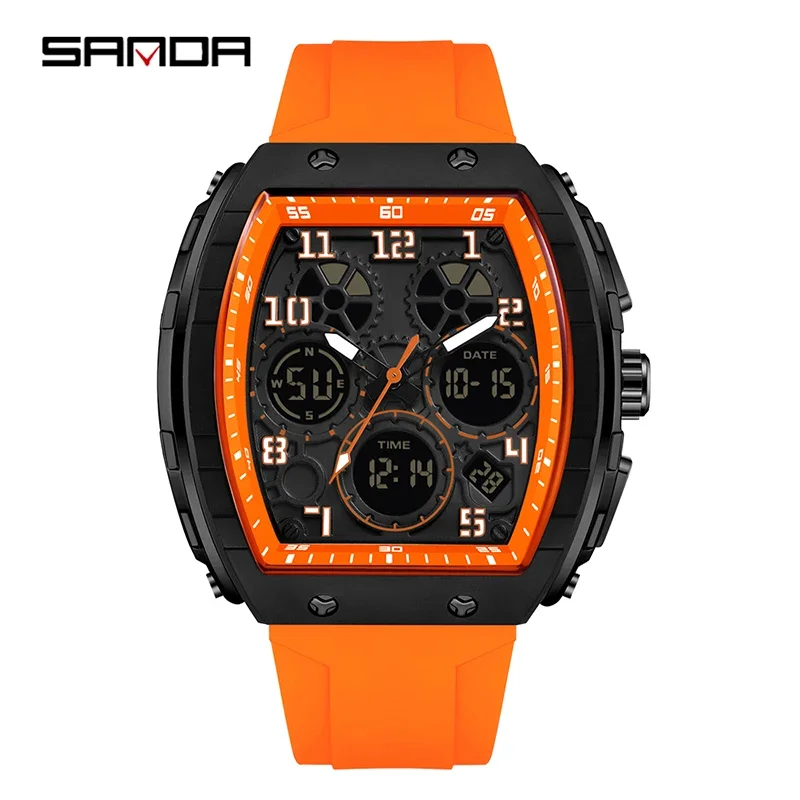 SANDA 6157 Yeni Moda Erkek Ele - Rubber Strap Diver incelemesi ve fiyatı