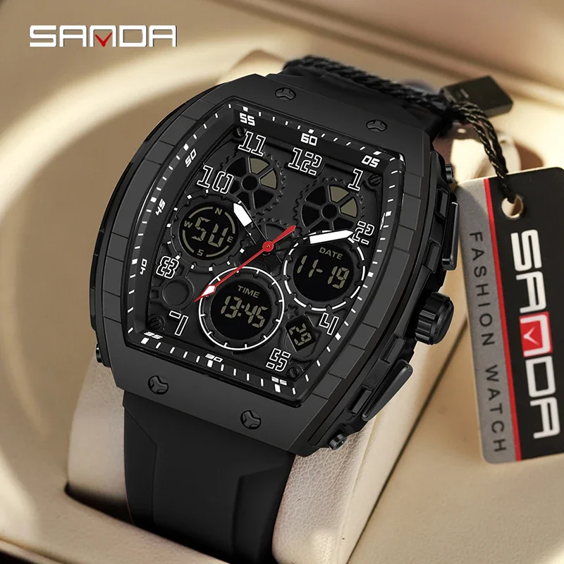 SANDA 6157 Yeni Moda Erkek Ele - Rubber Strap Diver incelemesi ve fiyatı