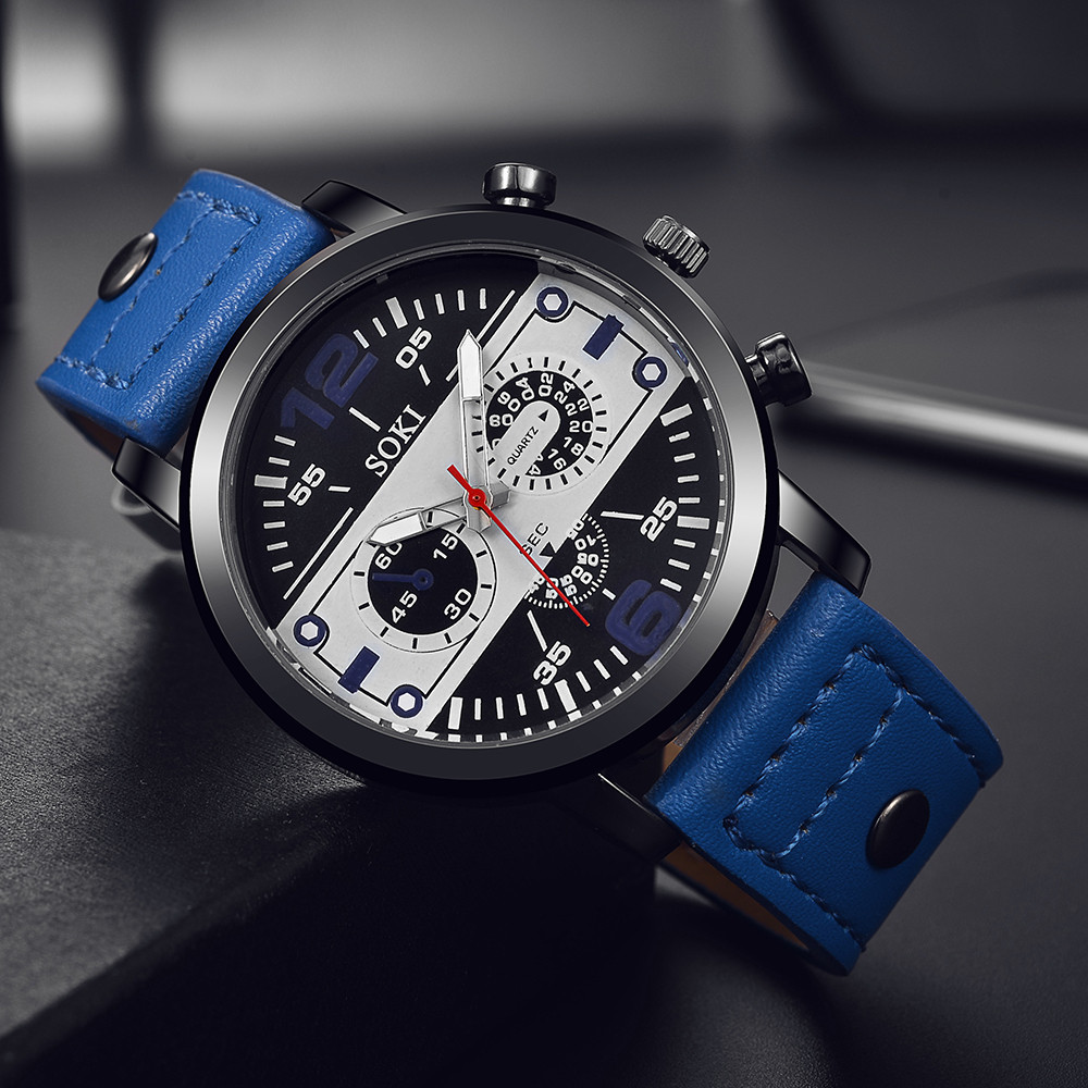 Şık Erkek Saati Şık Kahverengi - Leather Watch Band Men incelemesi ve fiyatı